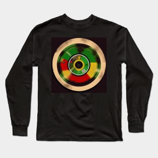 Reggae Music Rasta Vintage Vinyl Record Long Sleeve T-Shirt